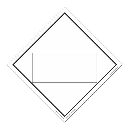 Hazardous Substances Blank - Tagboard 10 3/4 x 10 3/4